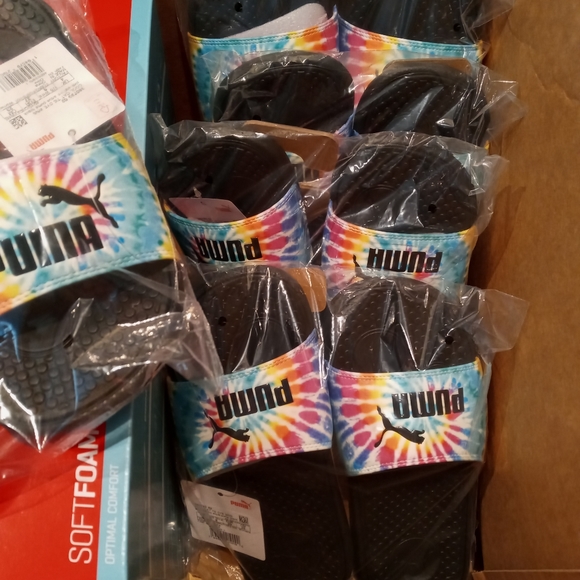 6 PUMA🍭Tie Dye Women's Slides - Limited Edition! - Picture 8 of 8